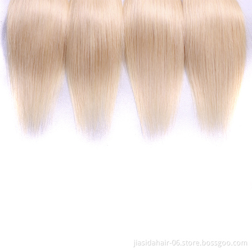 Straight Wholesale 613 Blond Weave Raw Mink Brazilian Bundles Cuticle Aligned Virgin Human Hair Extension